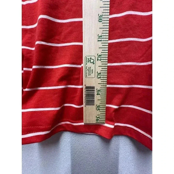 NWT LuLaRoe Size‎ XS Red And White Stripes Jessie Dress With Pockets - Picture 7 of 8